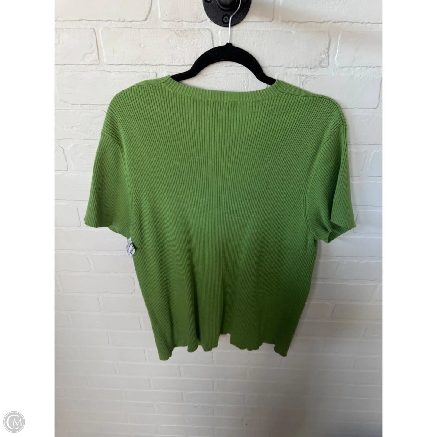 Sweater Short Sleeve By Dressbarn In Green, Size: 3x