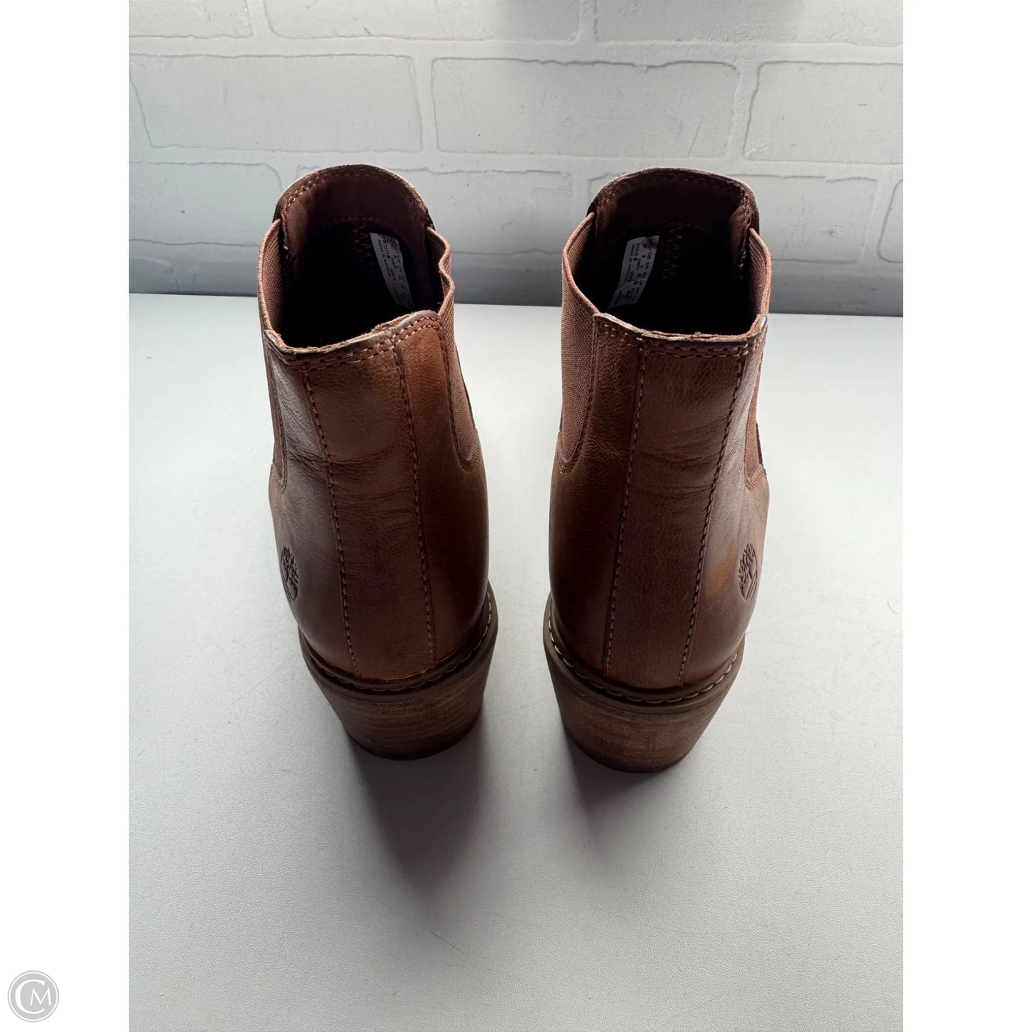 Boots Ankle Heels By Timberland In Brown, Size: 8