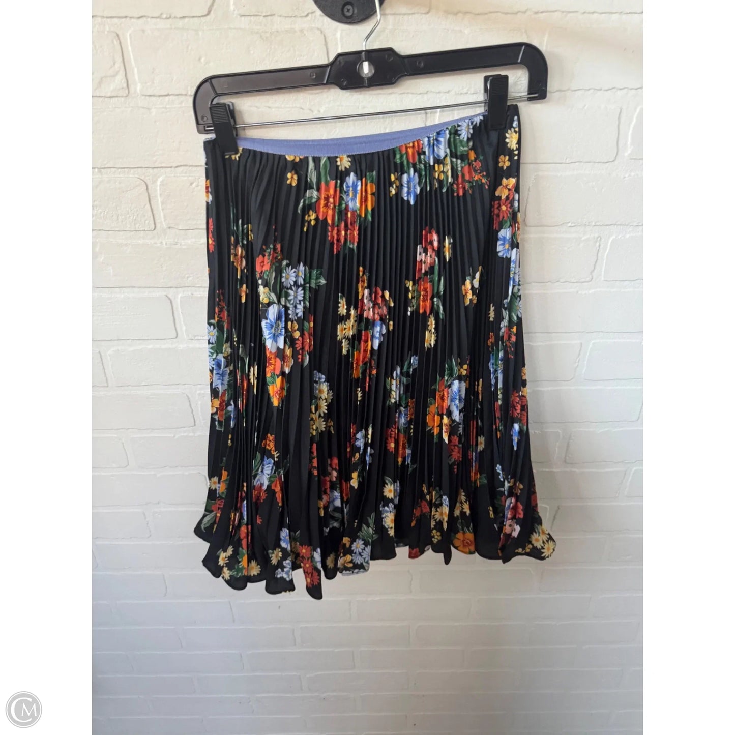 Skirt Mini & Short By Maeve In Black & Orange, Size: 0p