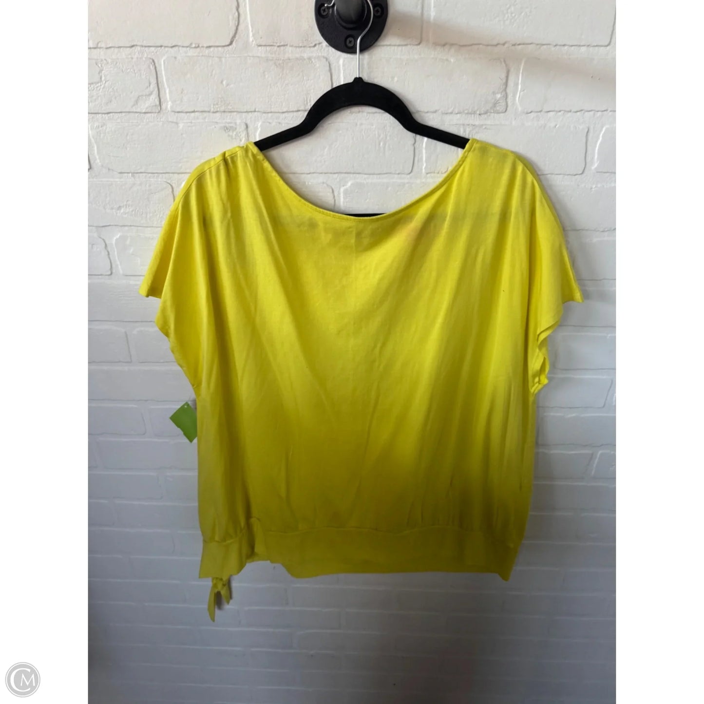 Top Short Sleeve By Lane Bryant In Yellow, Size: 1x