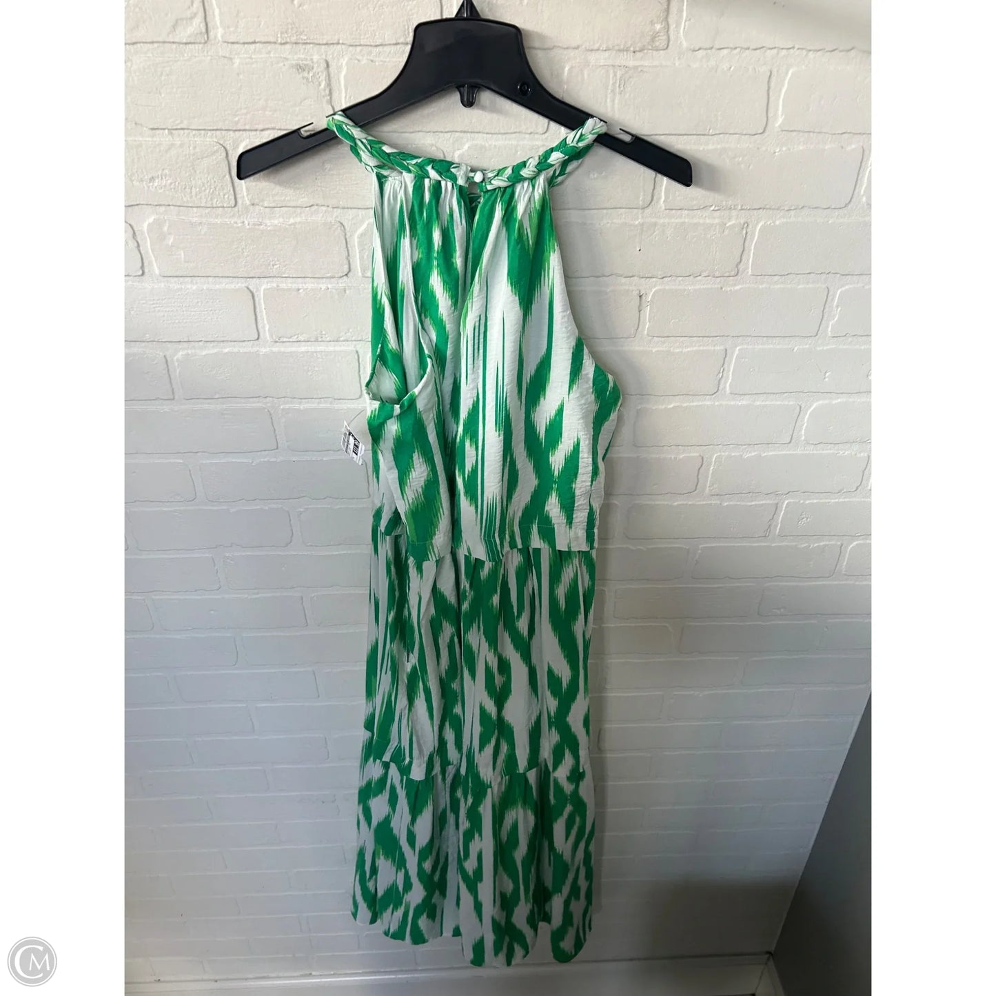 Dress Casual Maxi By Sofia By Sofia Vergara In Green & White, Size: M