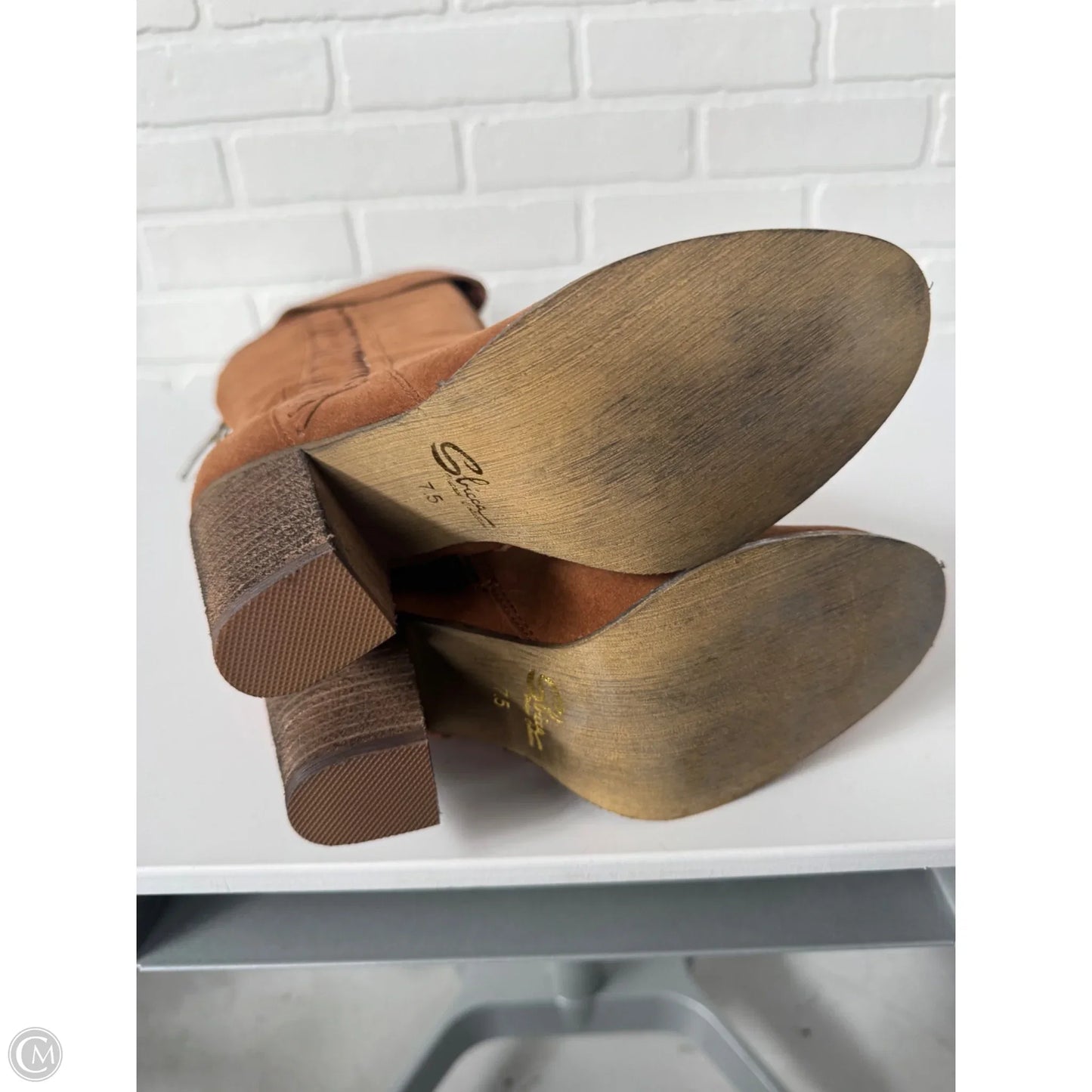 Boots Knee Heels By Sbicca In Brown, Size: 7.5