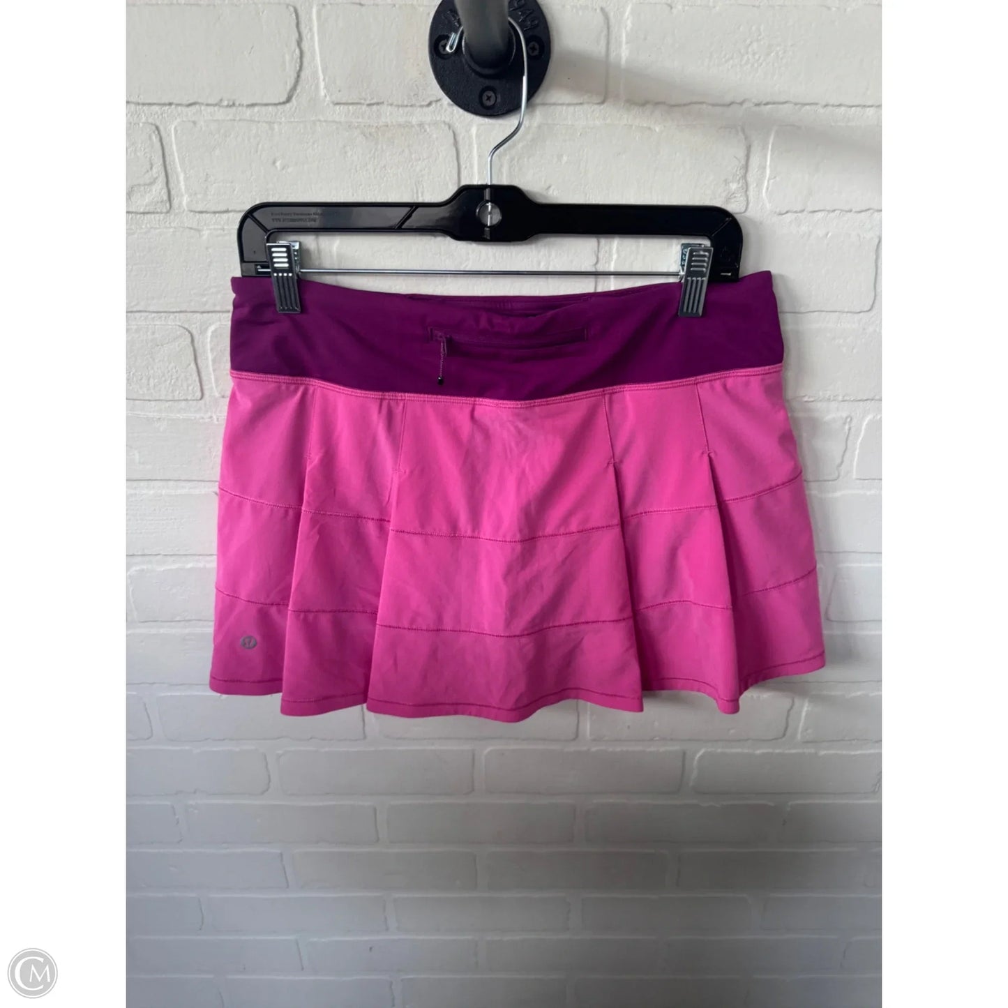 Athletic Skort By Lululemon In Pink & Purple, Size: 8