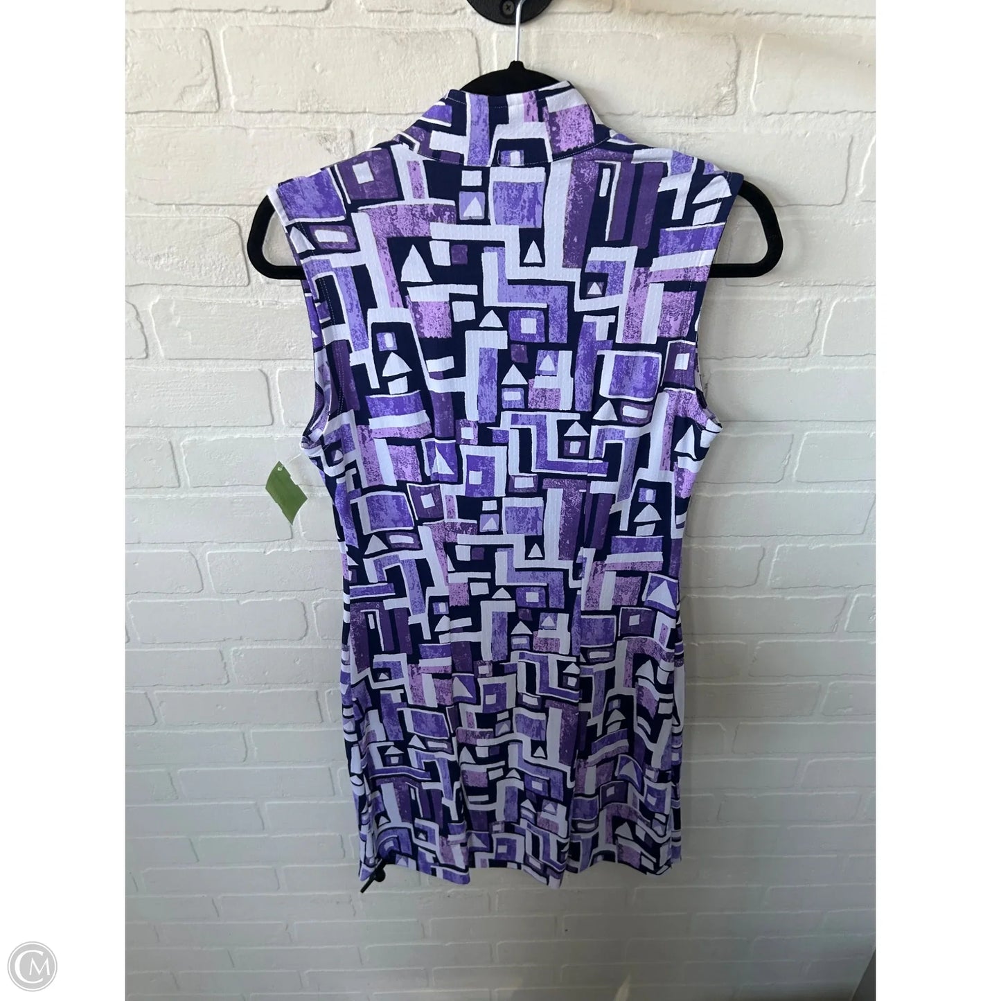 Athletic Dress By Ibkul In Purple & White, Size: S