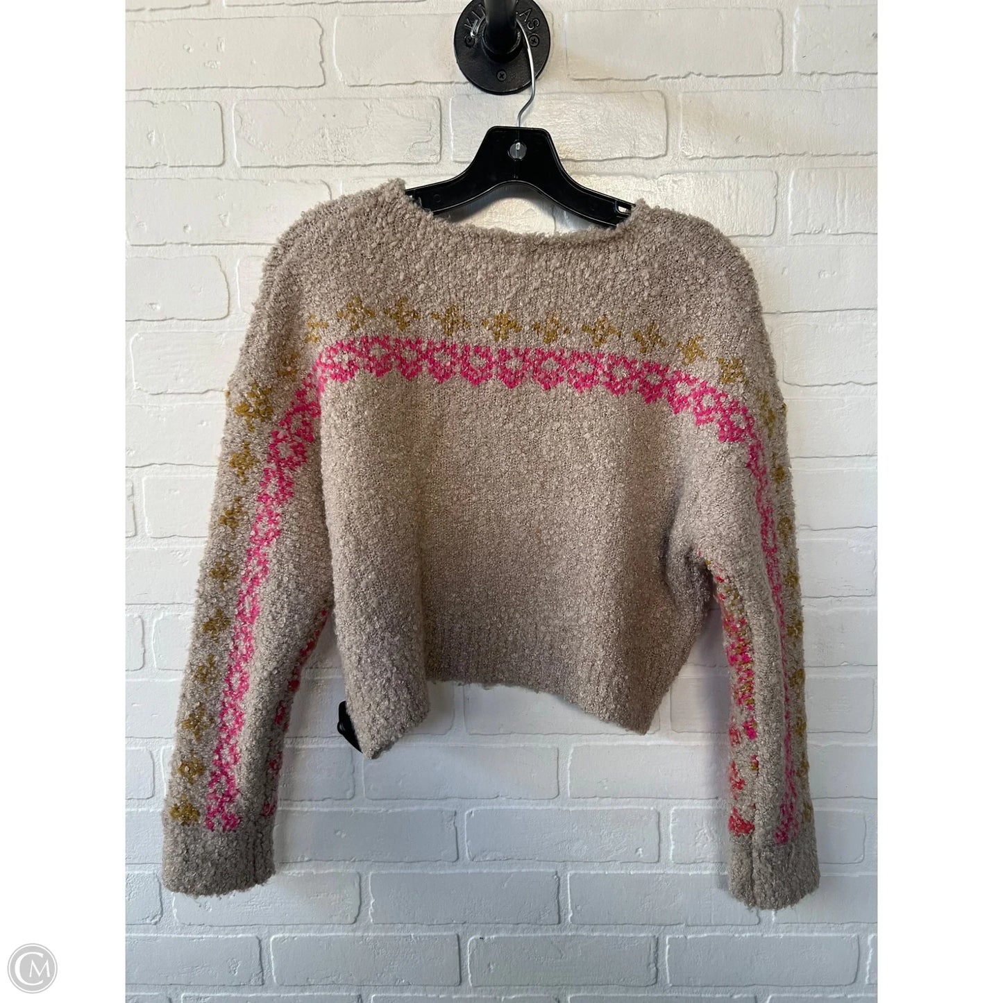 Sweater By Natural Life In Pink & Tan, Size: Xs