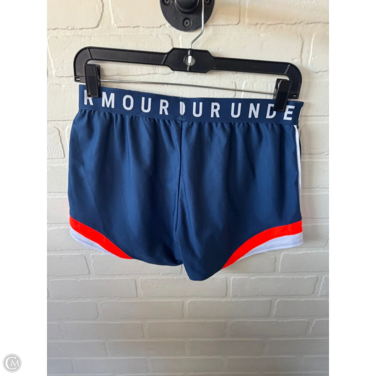 Athletic Shorts By Under Armour In Blue & Orange, Size: 4