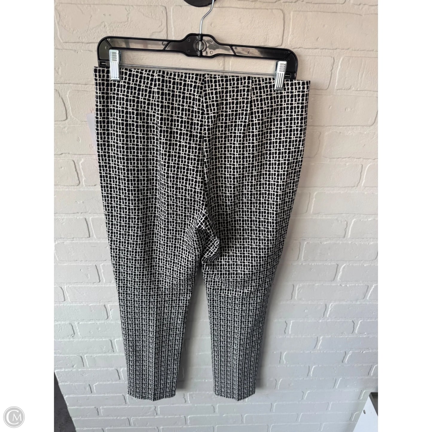 Pants Dress By Chicos In Black & White, Size: 4