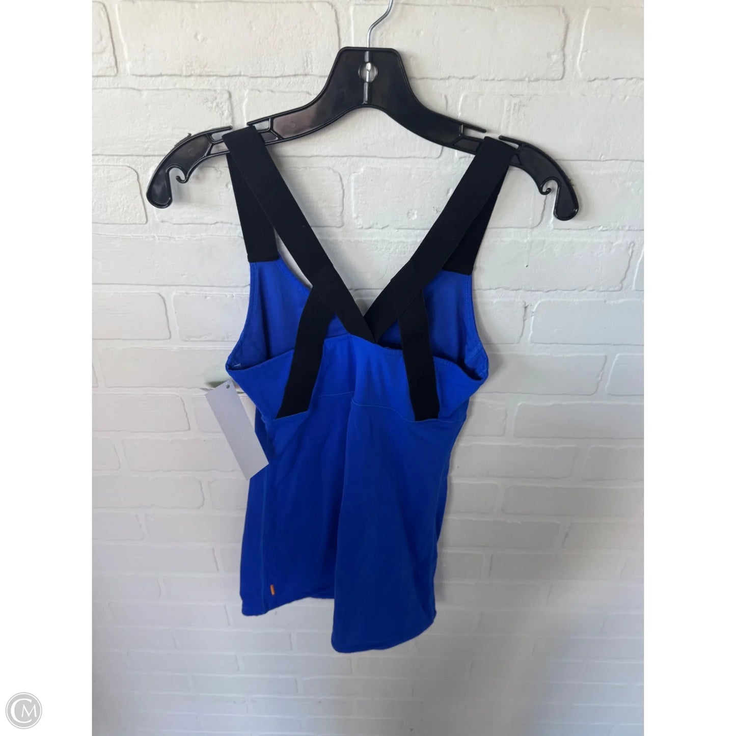 Athletic Tank Top By Lucy In Black & Blue, Size: Xs