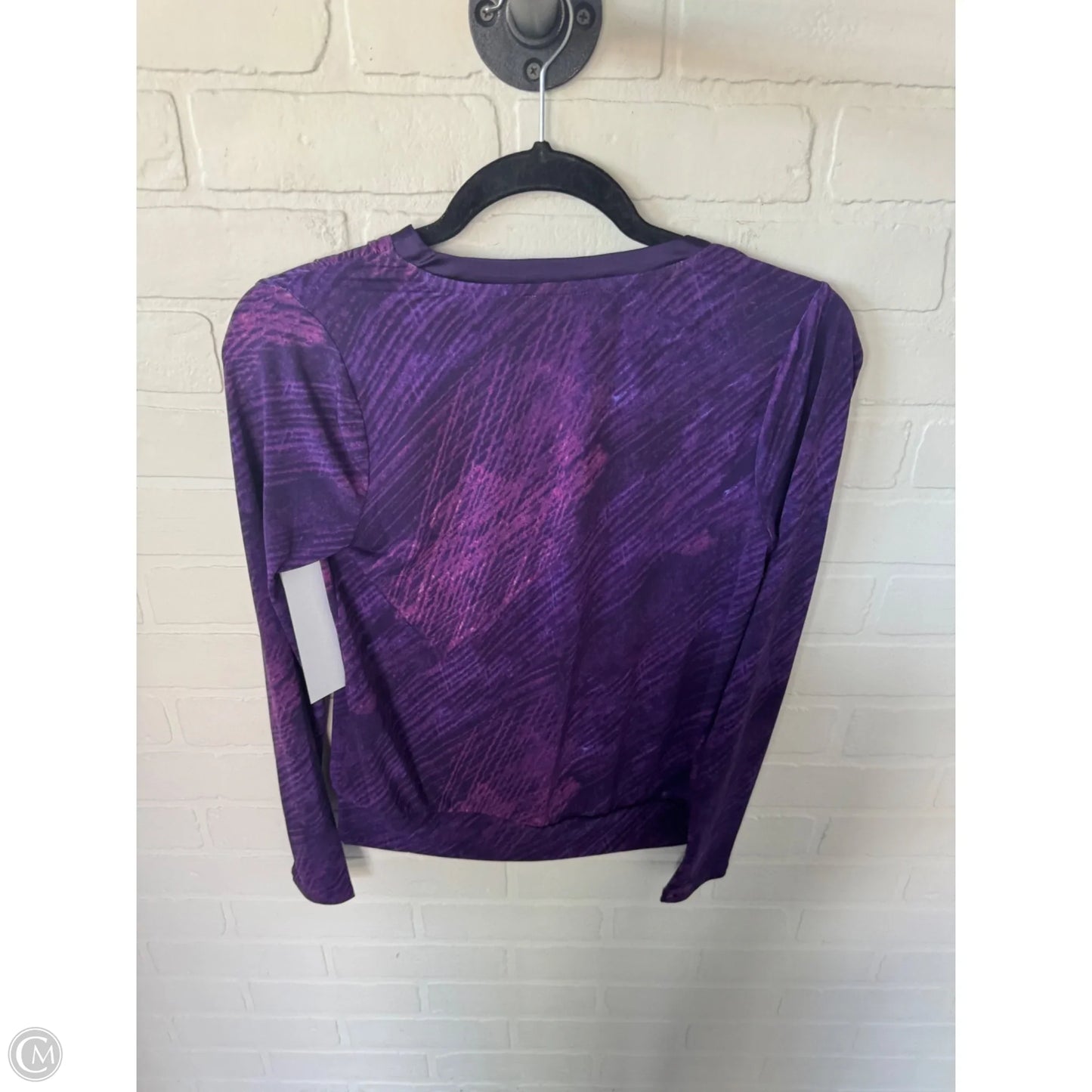 Top Long Sleeve By White House Black Market In Purple, Size: Xxs
