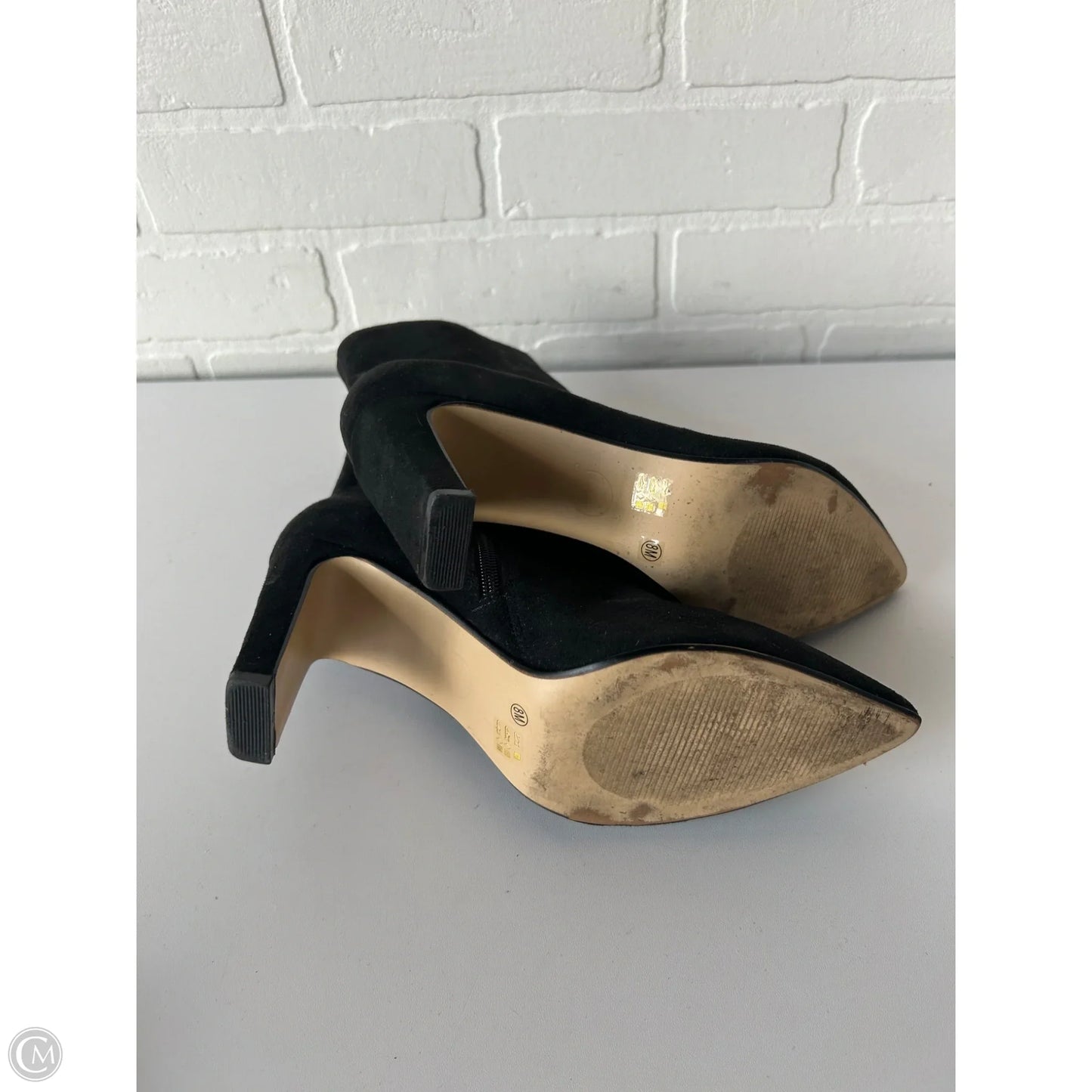 Boots Ankle Heels By Chinese Laundry In Black, Size: 8