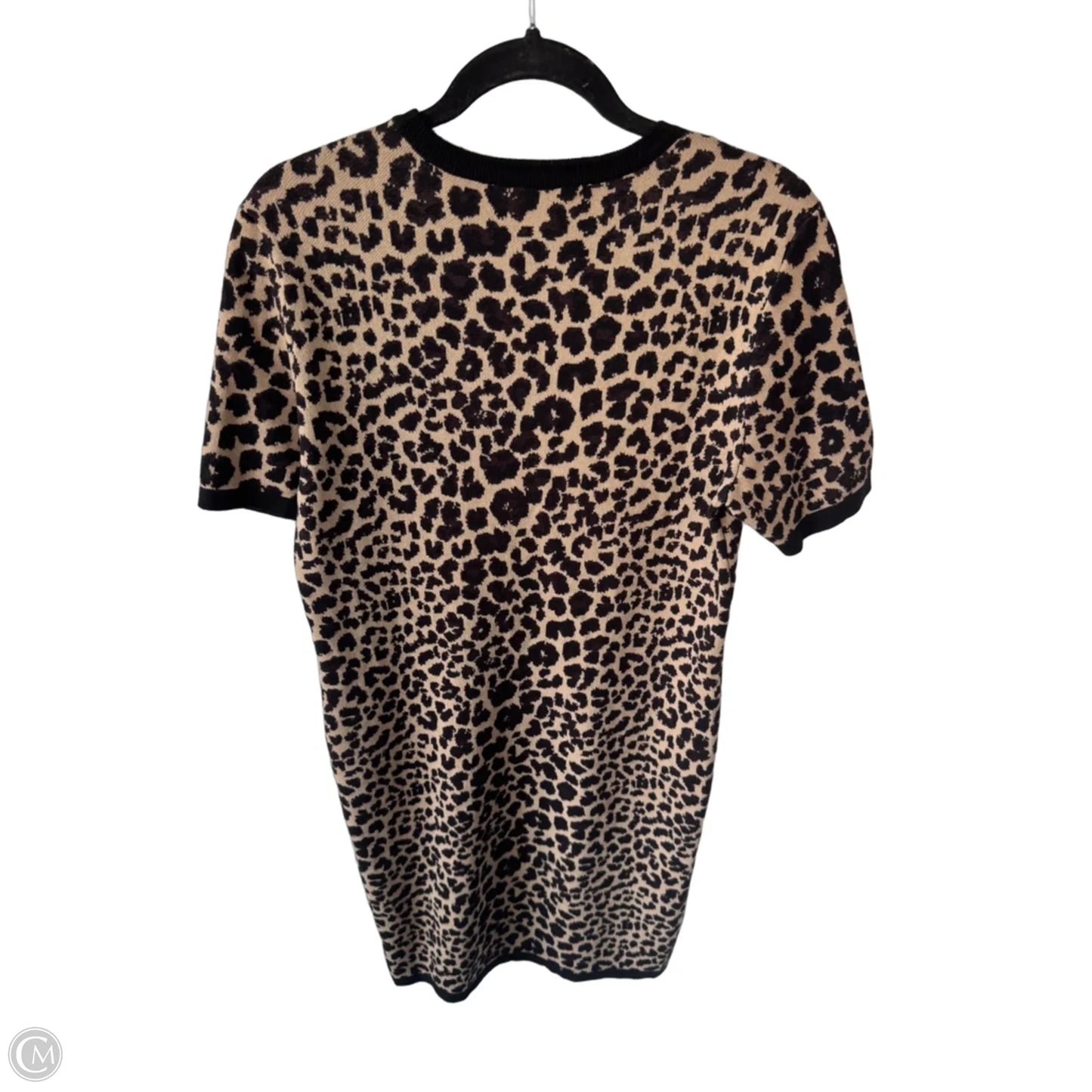 Dress Sweater By Dkny In Animal Print, Size: L