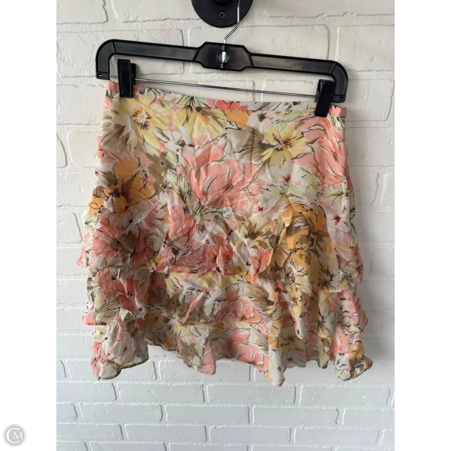 Skirt Mini & Short By Loft In Brown & Pink, Size: 0