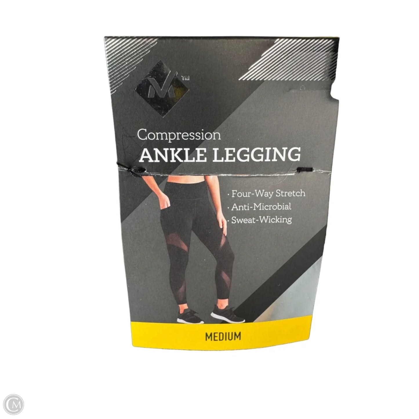 Athletic Leggings By Members Mark In Grey, Size: 8