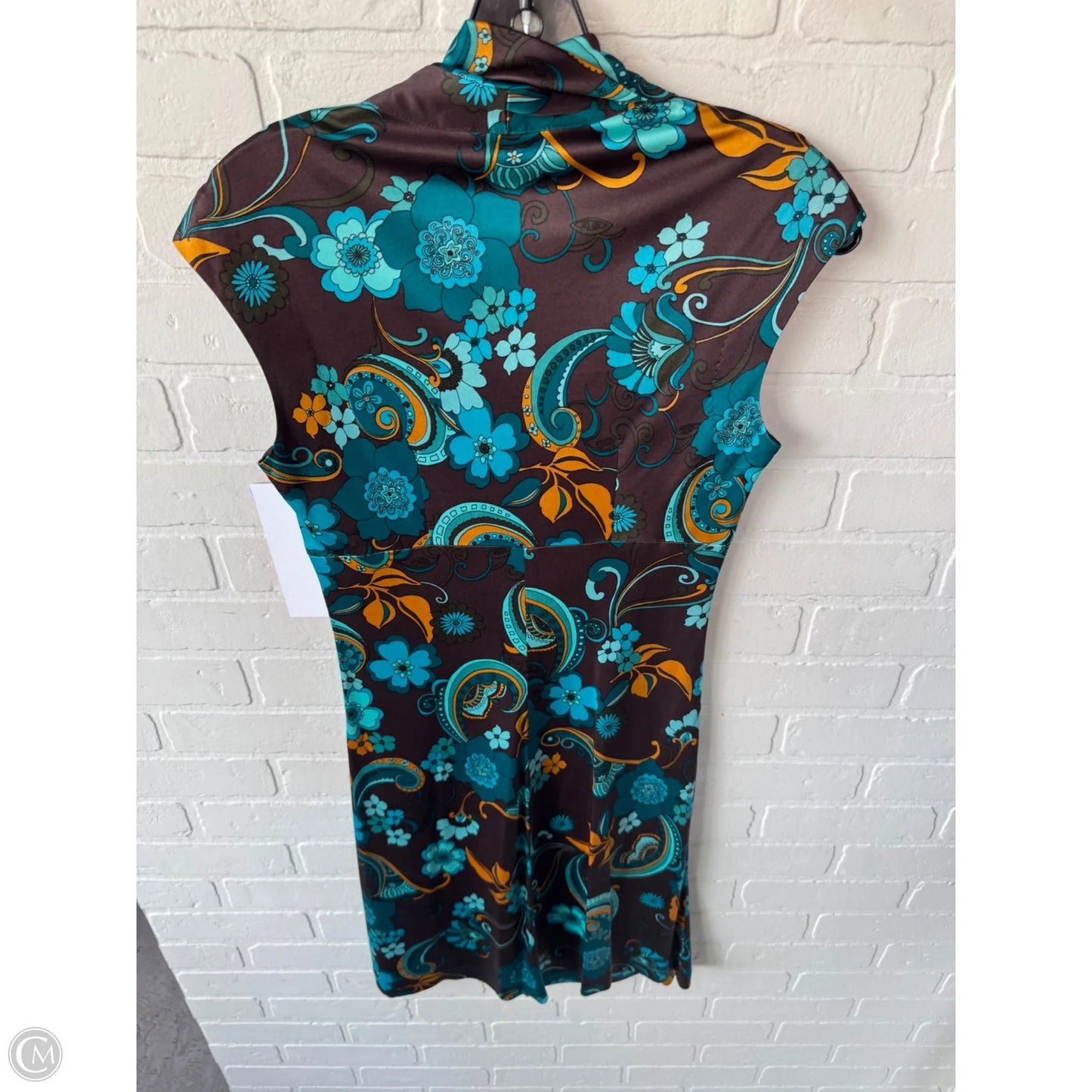 Dress Casual Short By Trina Turk In Blue & Brown, Size: Xs