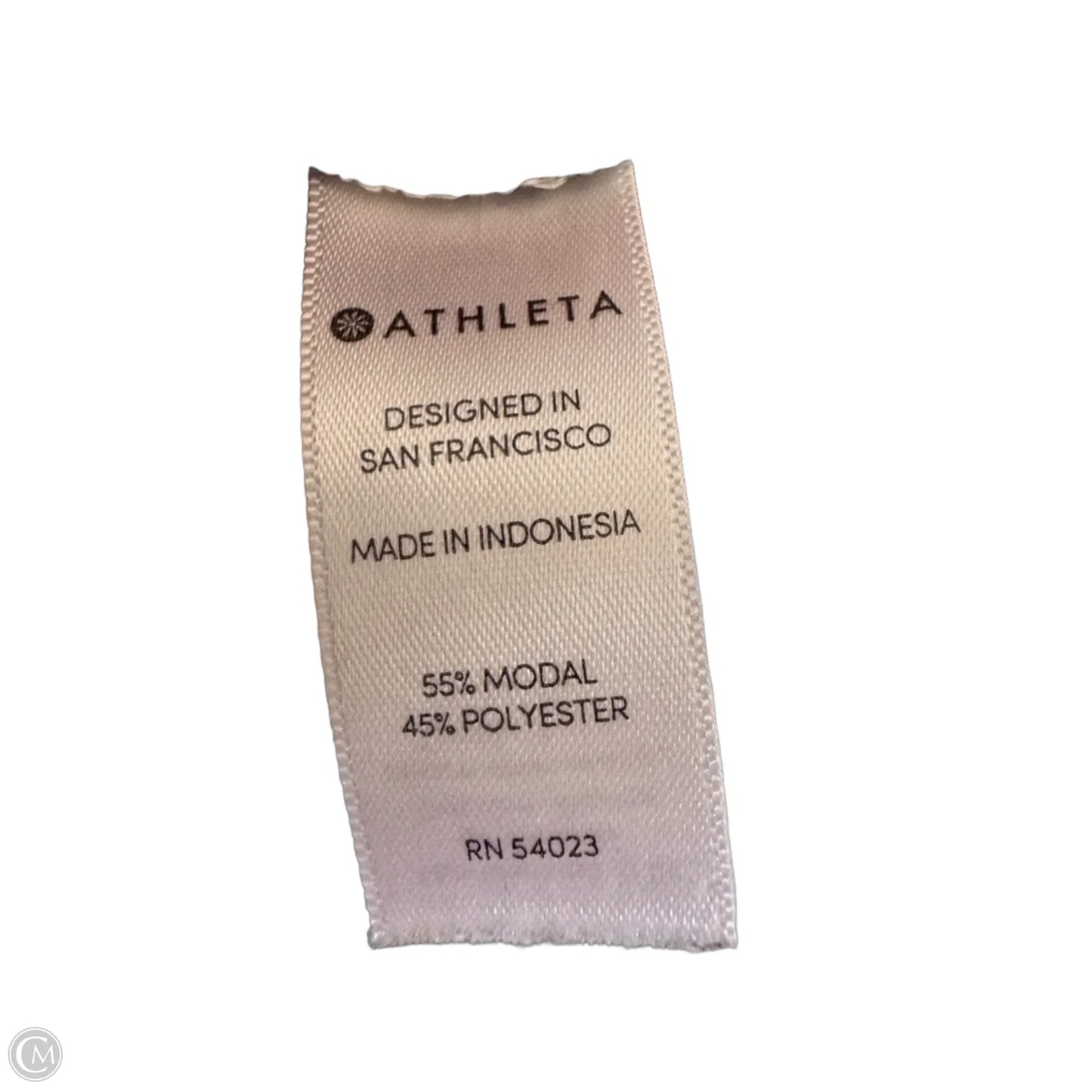 Athletic Tank Top By Athleta In Blue & White, Size: L