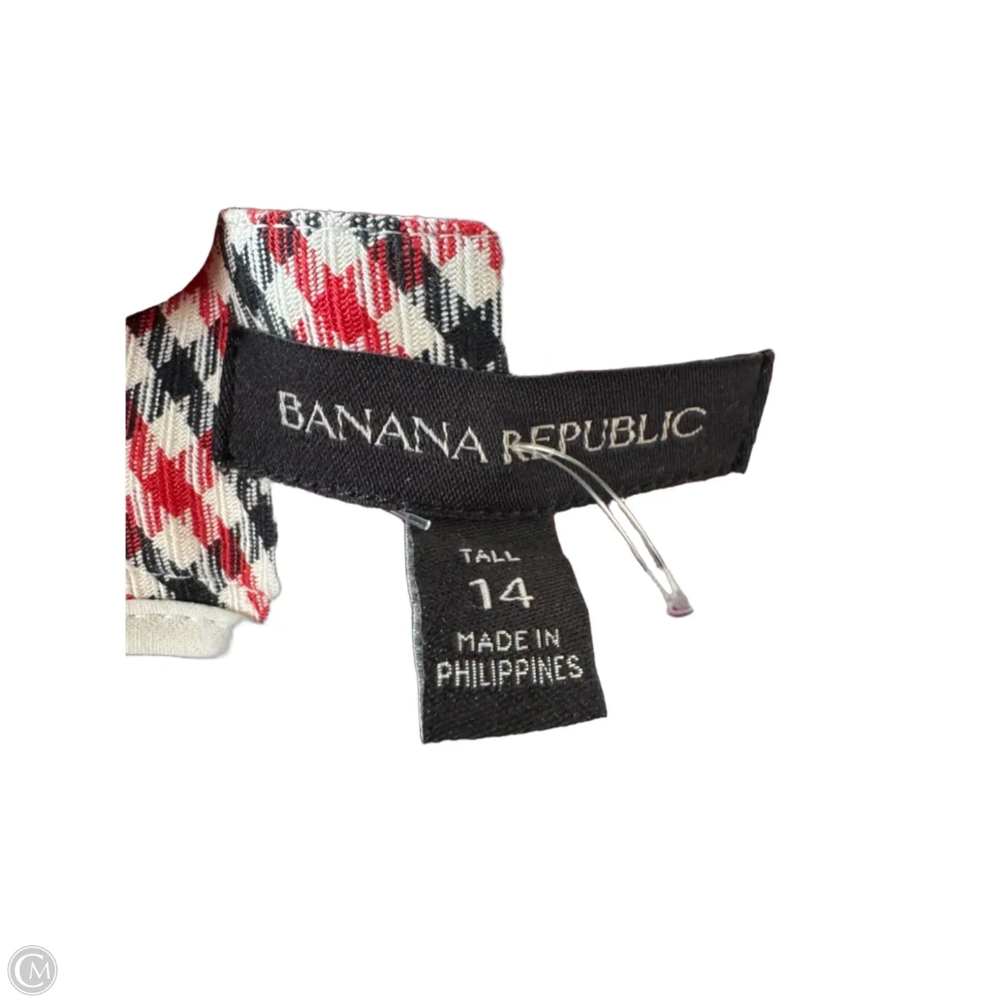 Skirt Midi By Banana Republic In Black & Red, Size: 14l