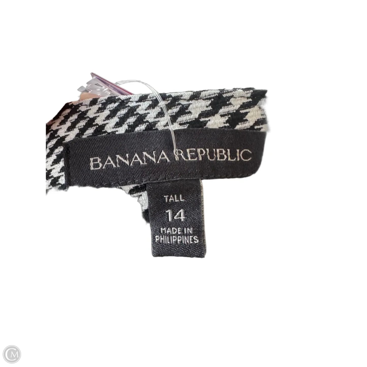 Skirt Midi By Banana Republic In Black & White, Size: 14l