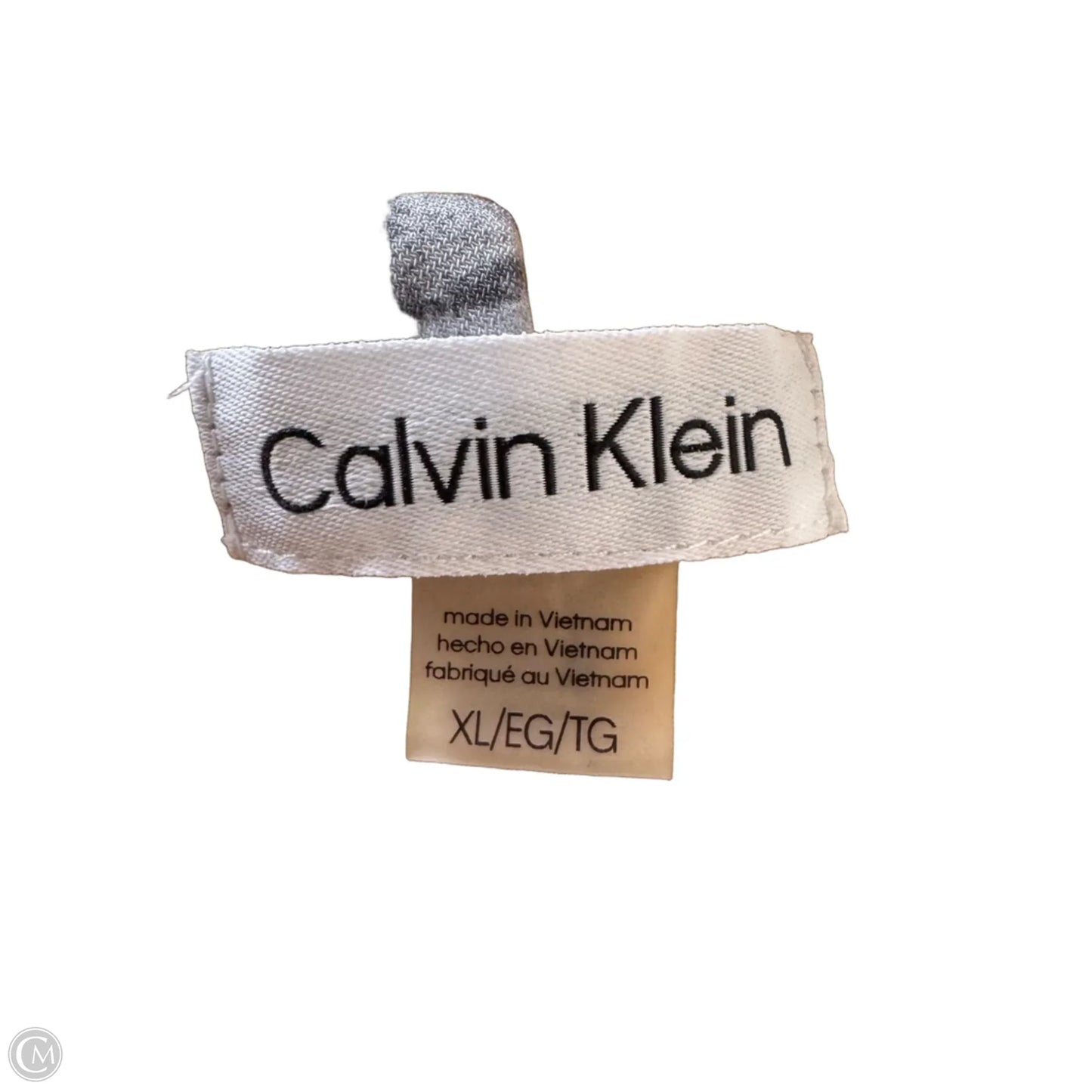 Top Sleeveless By Calvin Klein In Yellow, Size: Xl