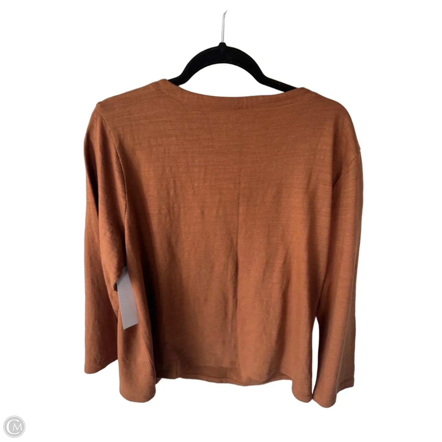 Top 3/4 Sleeve By Loft In Brown, Size: Xl