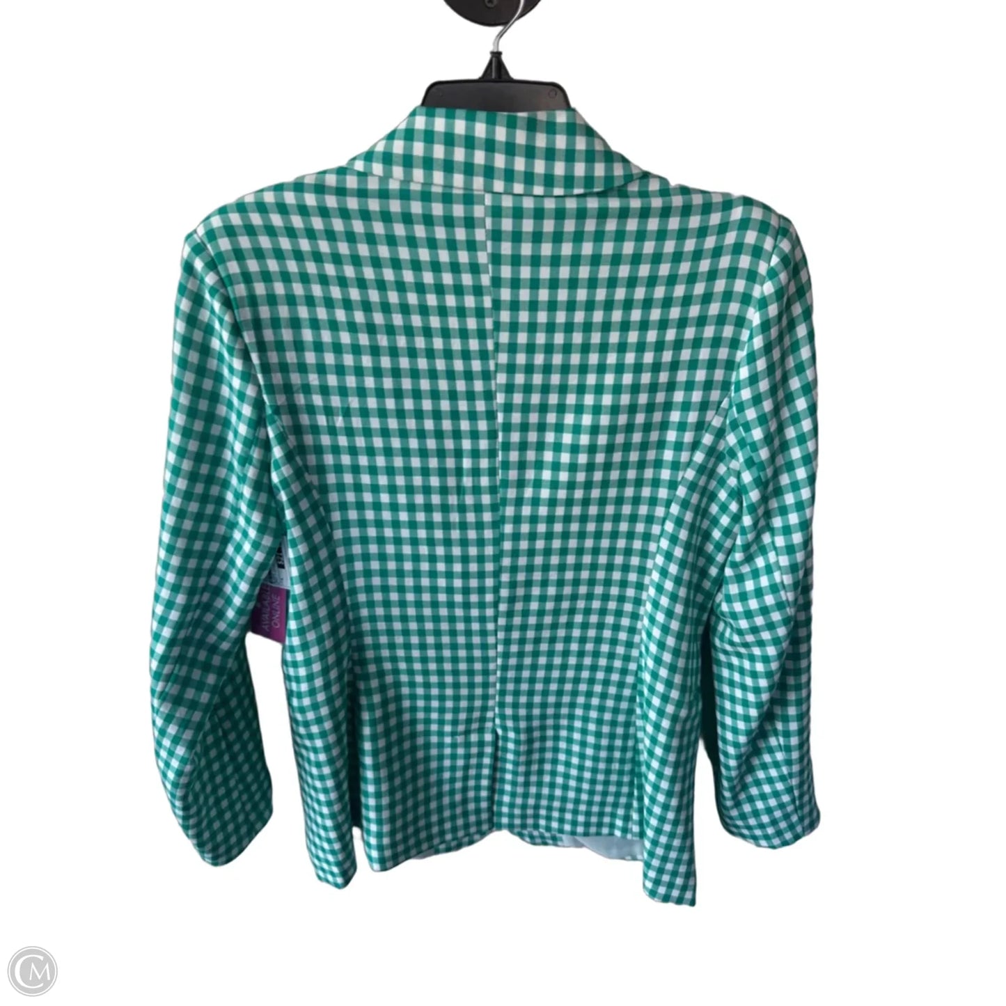 Blazer By Alya In Green & White, Size: M