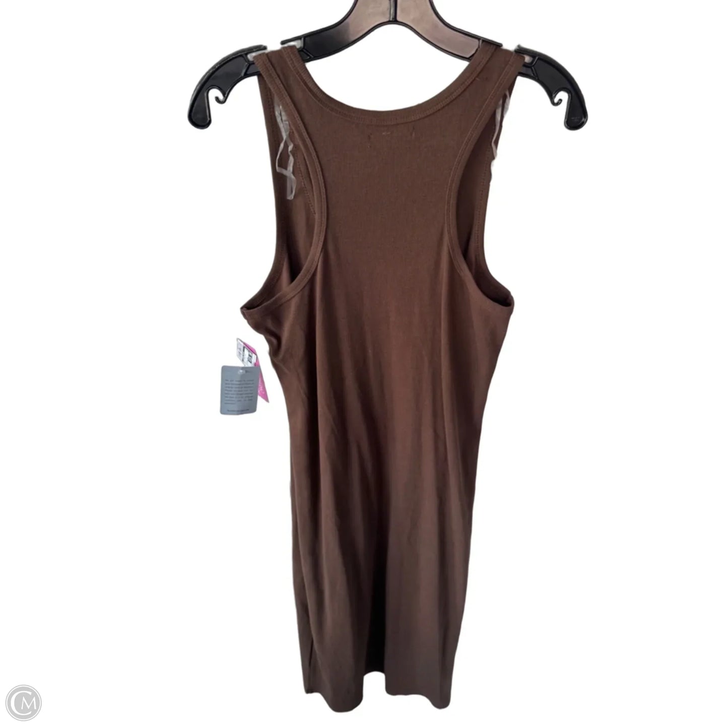 Dress Casual Midi By Clothes Mentor In Brown, Size: L