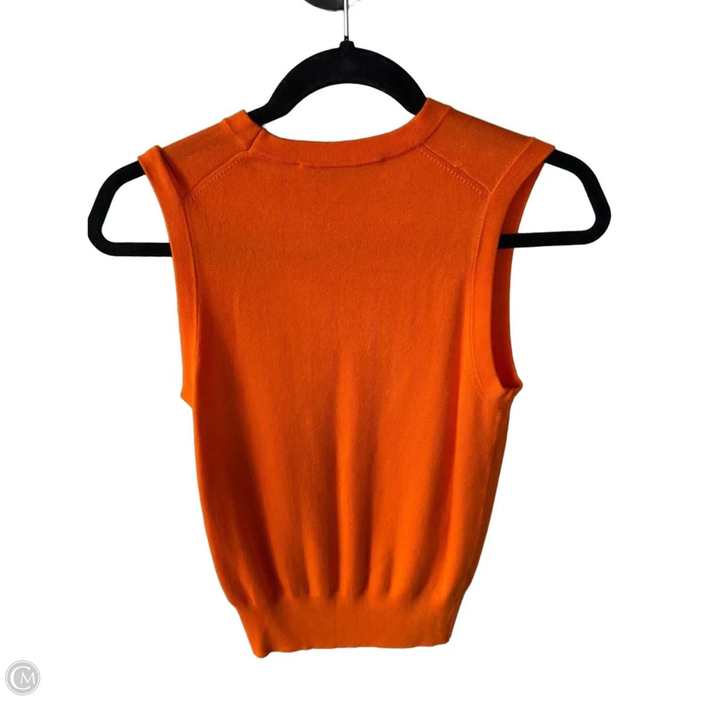 Vest Sweater By Zara In Orange, Size: S