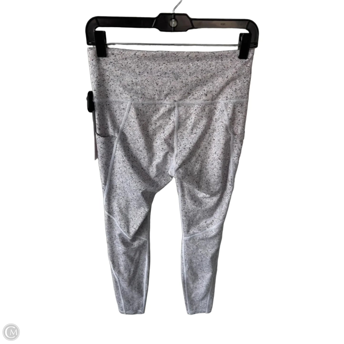 Athletic Leggings By Athleta In Grey & Tan, Size: 4