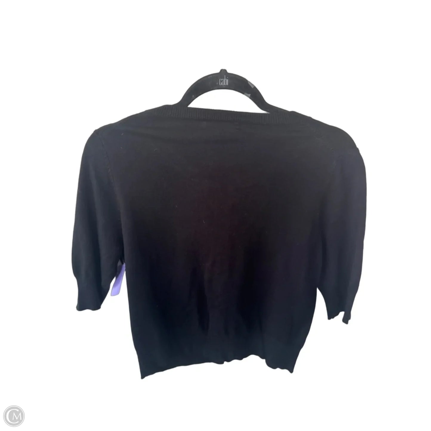 Sweater Short Sleeve By Express In Black, Size: M