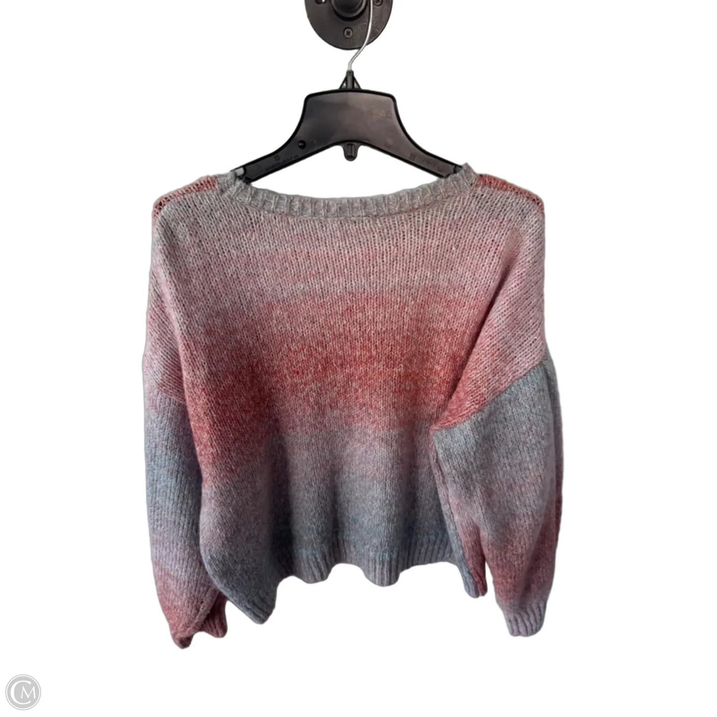 Sweater By Z Supply In Blue & Orange, Size: M