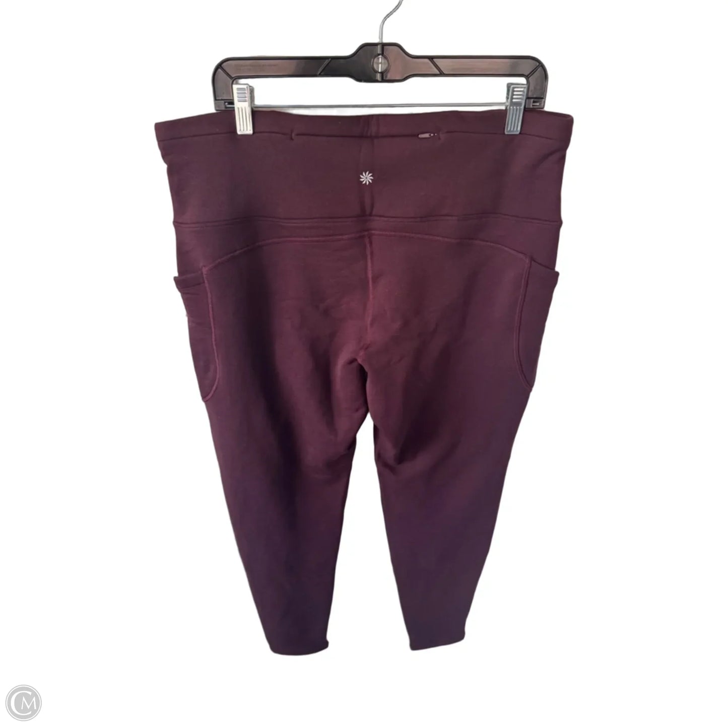 Athletic Leggings By Athleta In Red, Size: 18