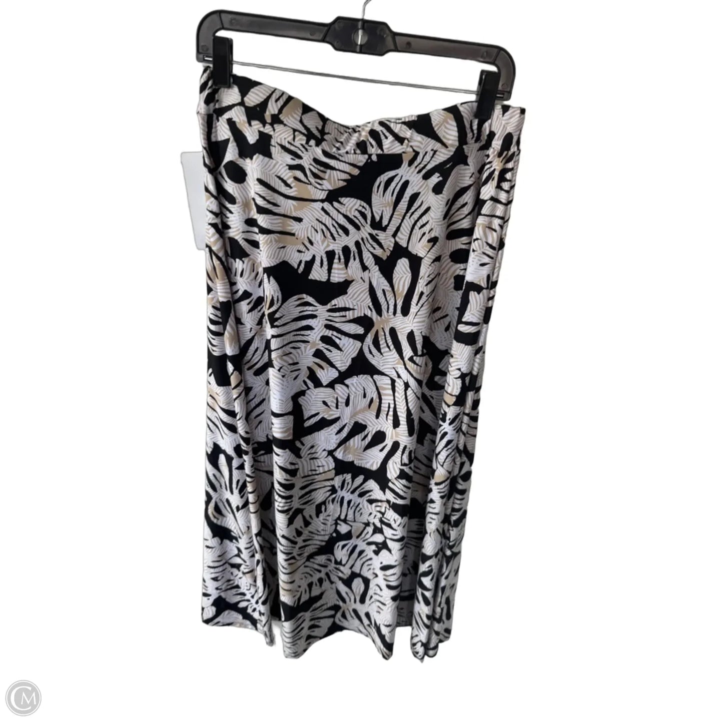 Skirt Maxi By Robert Louis In Black & Tan, Size: 12