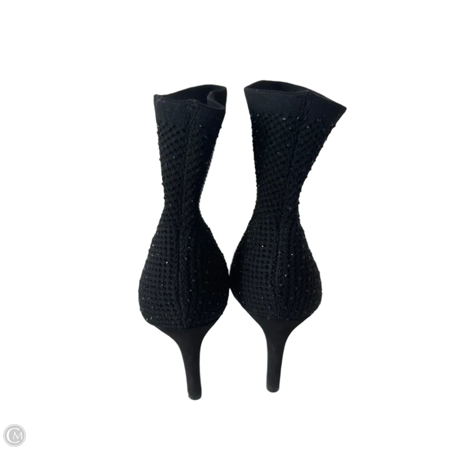 Boots Ankle Heels By Clothes Mentor In Black, Size: 10