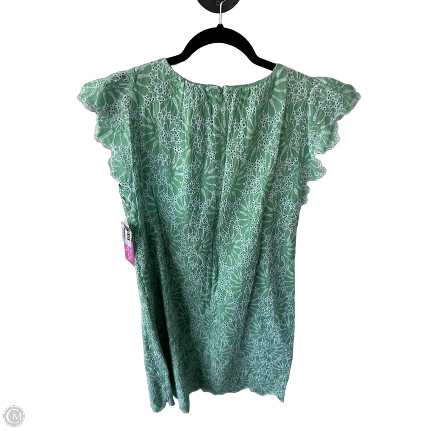 Dress Casual Short By Loft In Green & White, Size: M