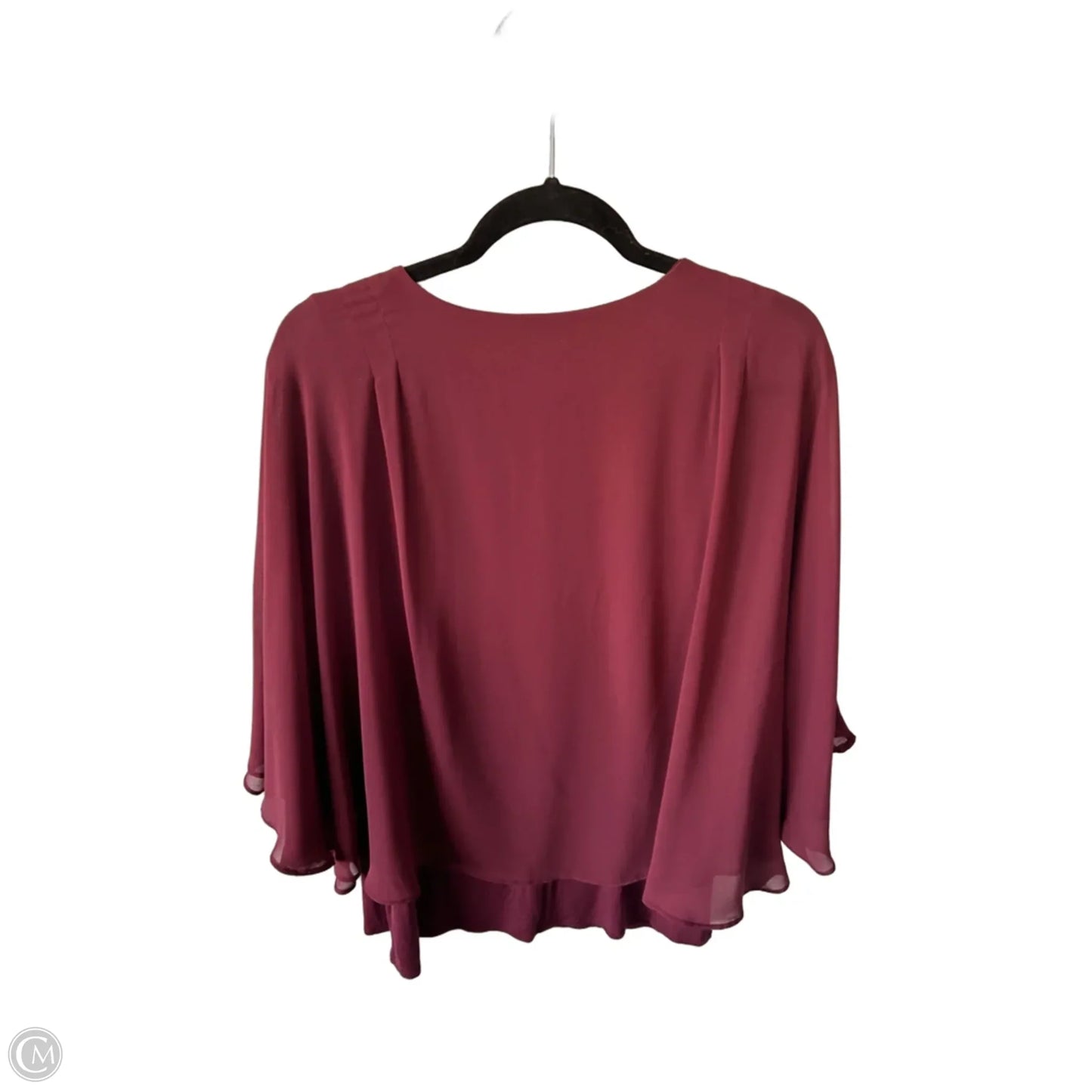 Top 3/4 Sleeve By Joseph A. In Red, Size: M