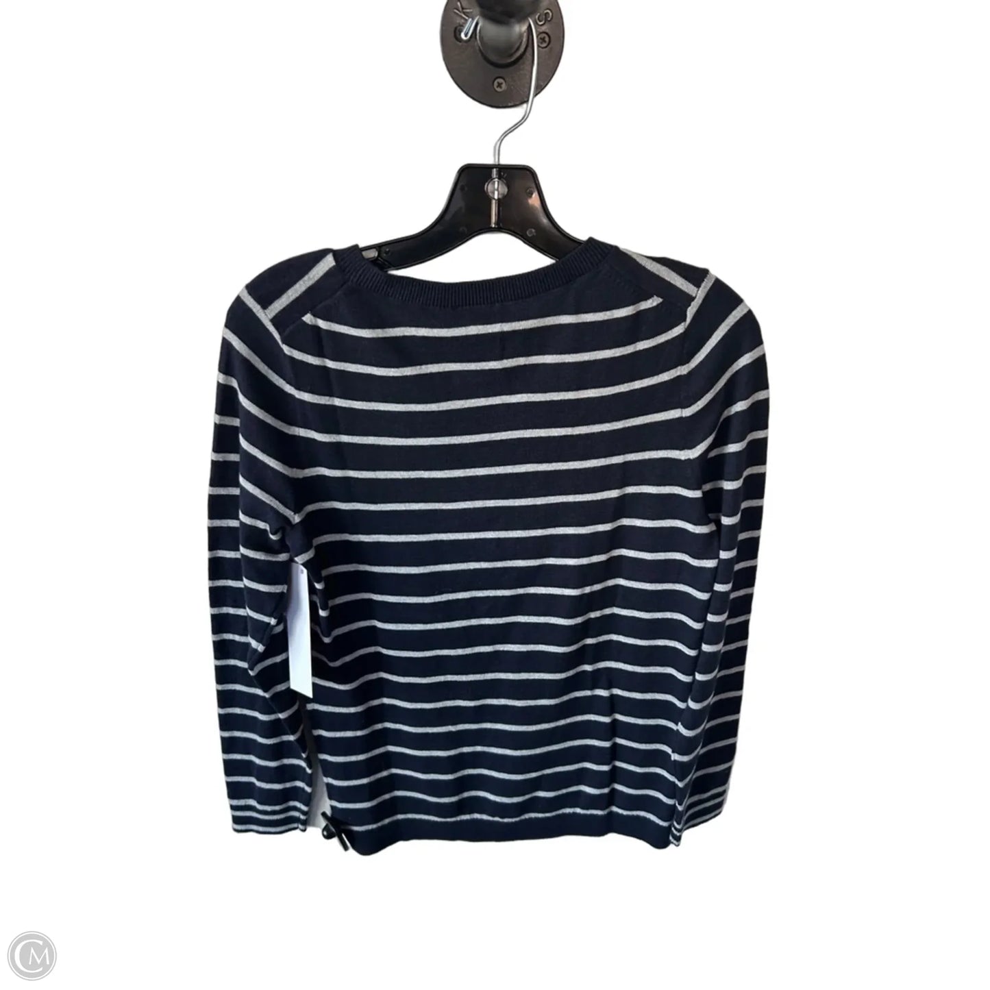 Sweater By Talbots In Blue & Grey, Size: Xs