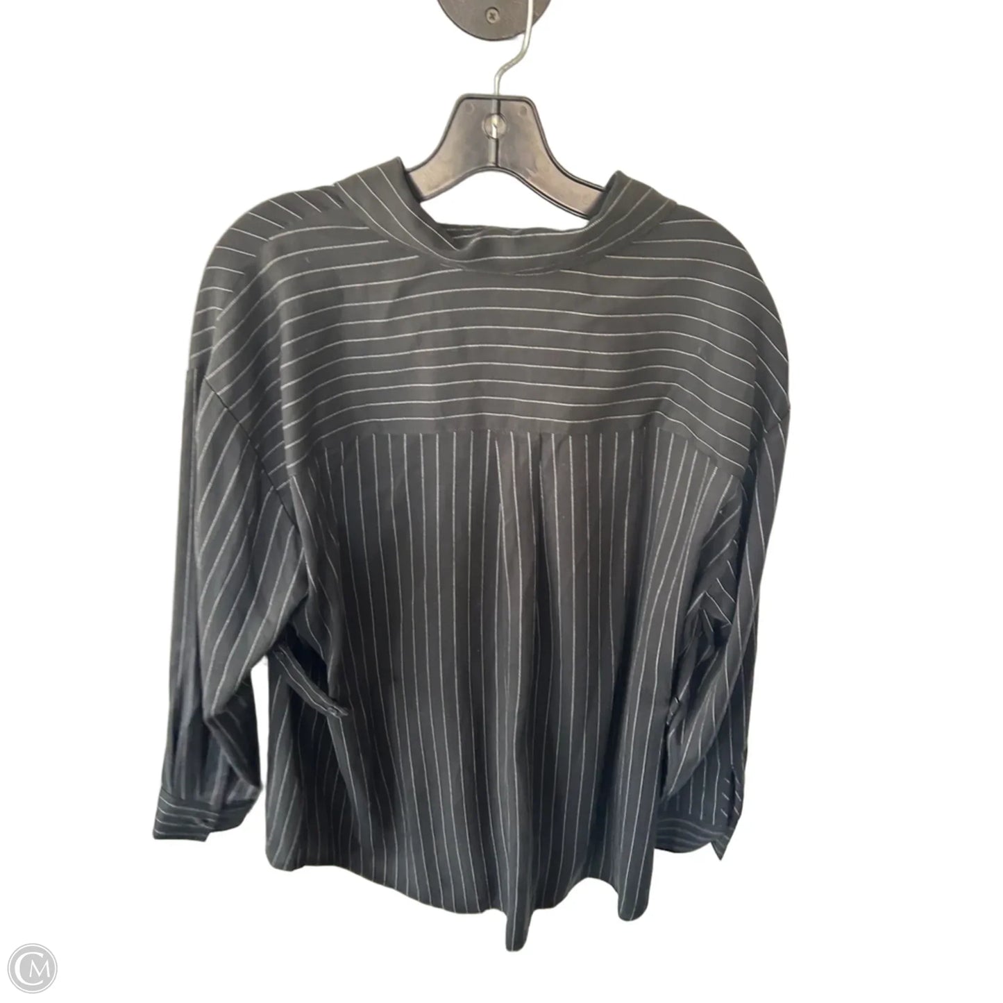 Tunic Long Sleeve By Lna In Black & White, Size: S