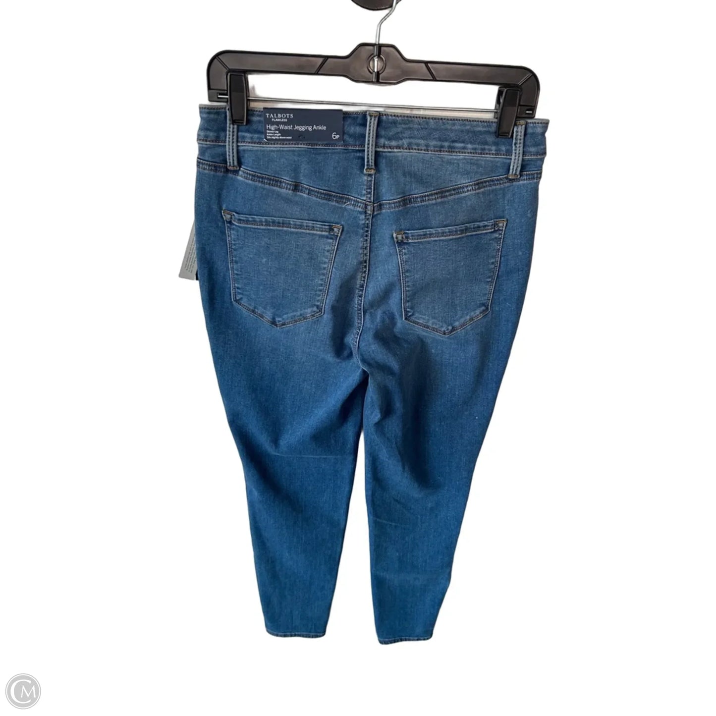 Jeans Skinny By Talbots In Blue Denim, Size: 6p