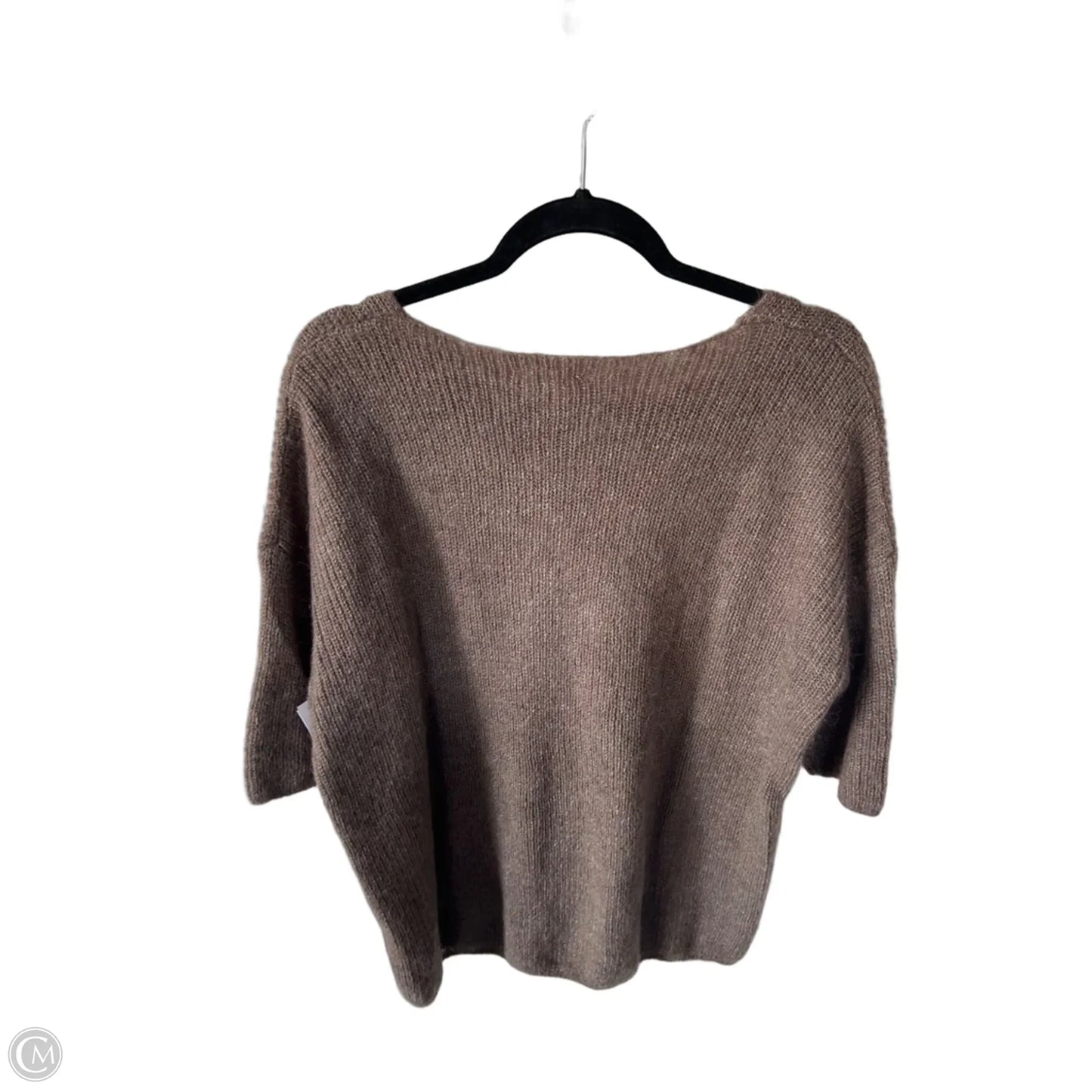 Sweater Short Sleeve By Cmc In Brown, Size: S