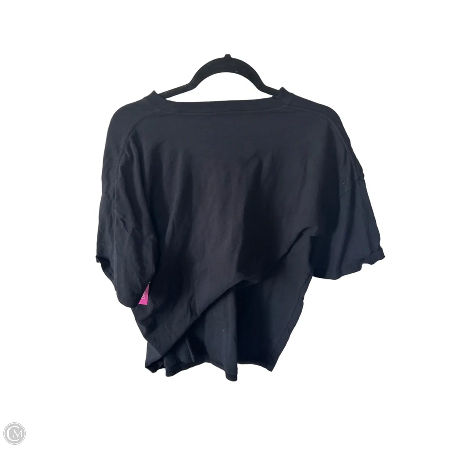 Top Short Sleeve By Clothes Mentor In Black & Gold, Size: S