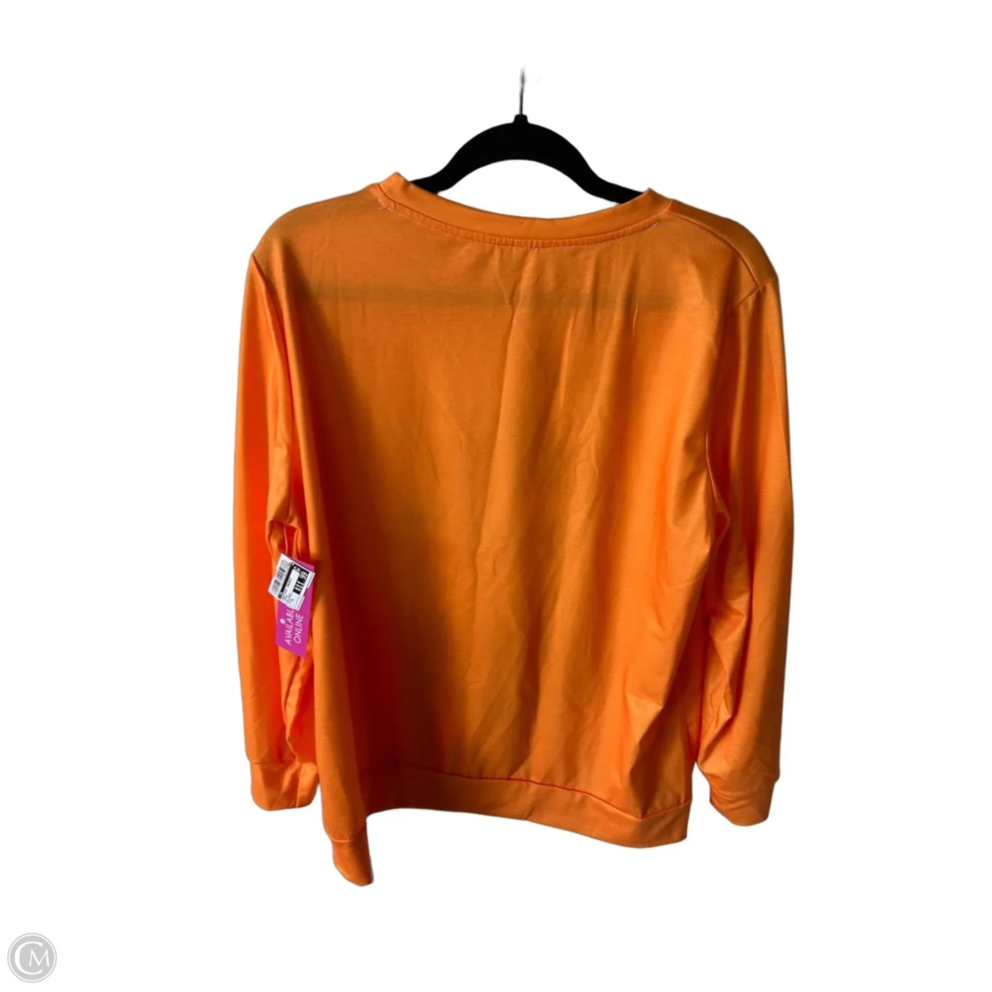 Sweatshirt Crewneck By Cme In Orange, Size: Xl