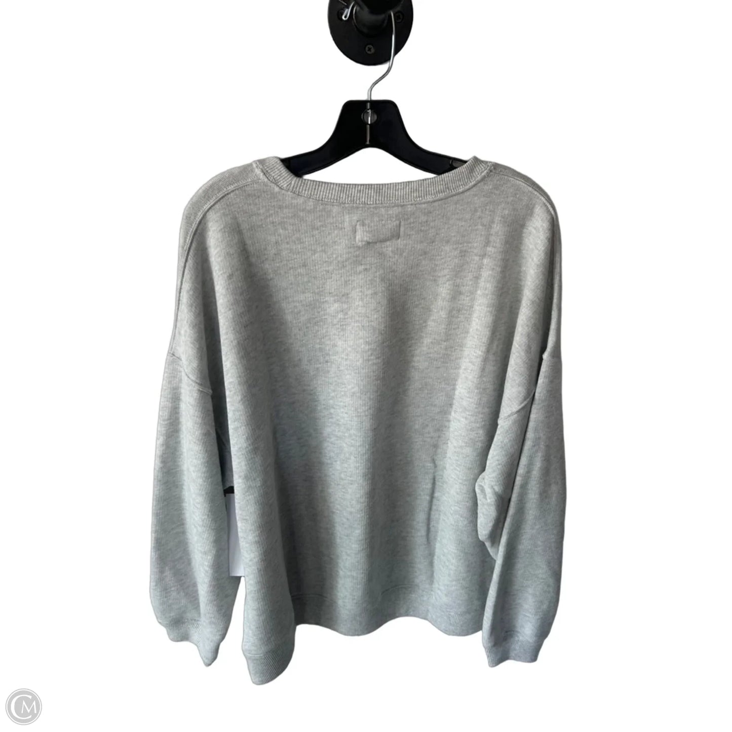 Sweatshirt Crewneck By American Eagle In Grey & Red, Size: Xl