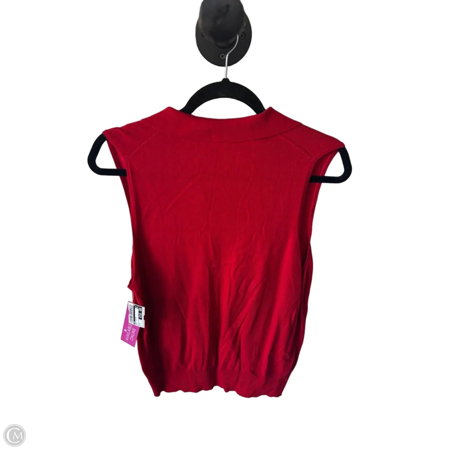 Vest Sweater By Mng In Red, Size: L