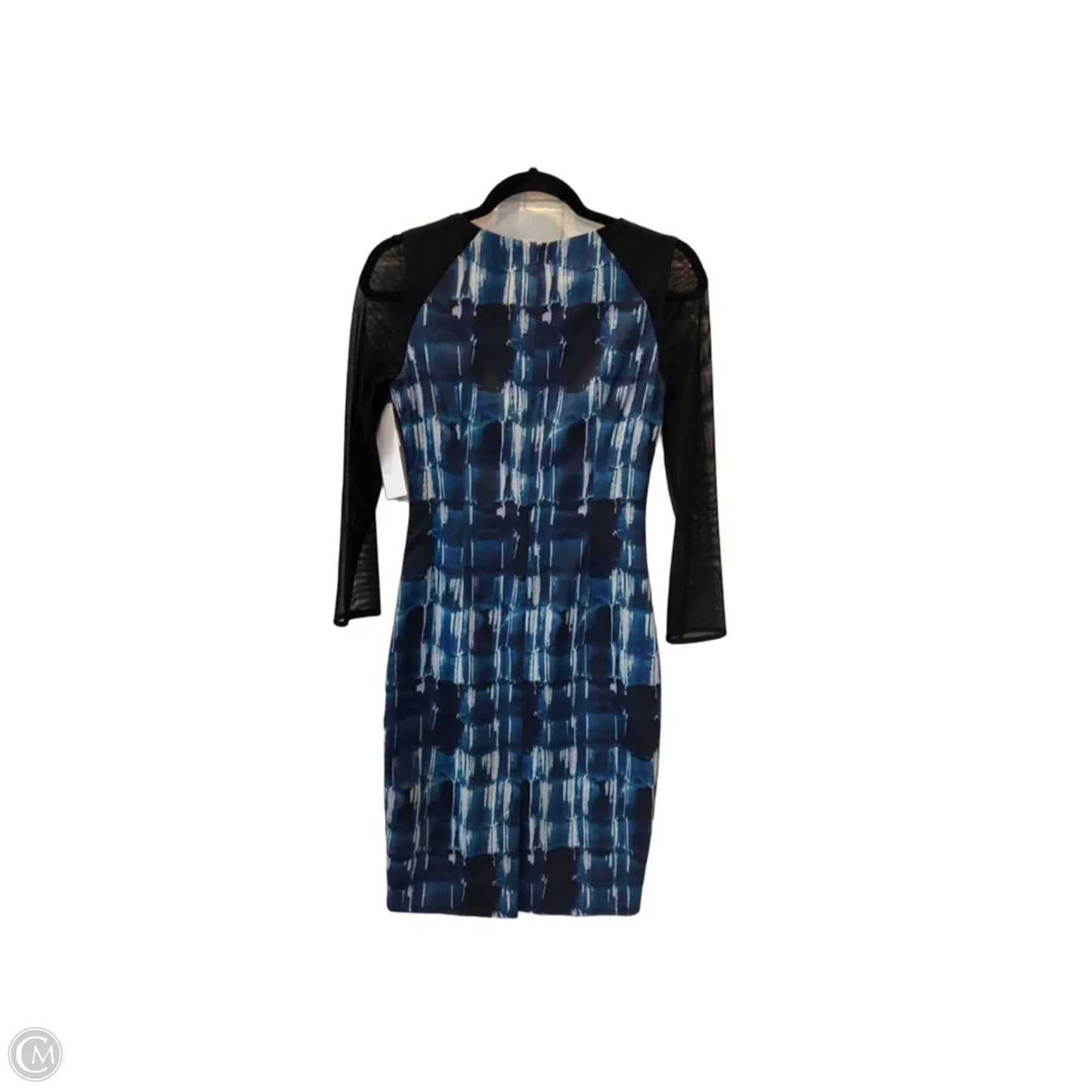 Dress Work By Karen Millen In Black & Blue, Size: S