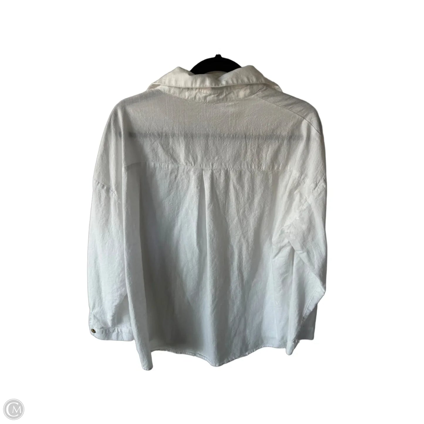 Top Long Sleeve By Clothes Mentor In White, Size: 1x