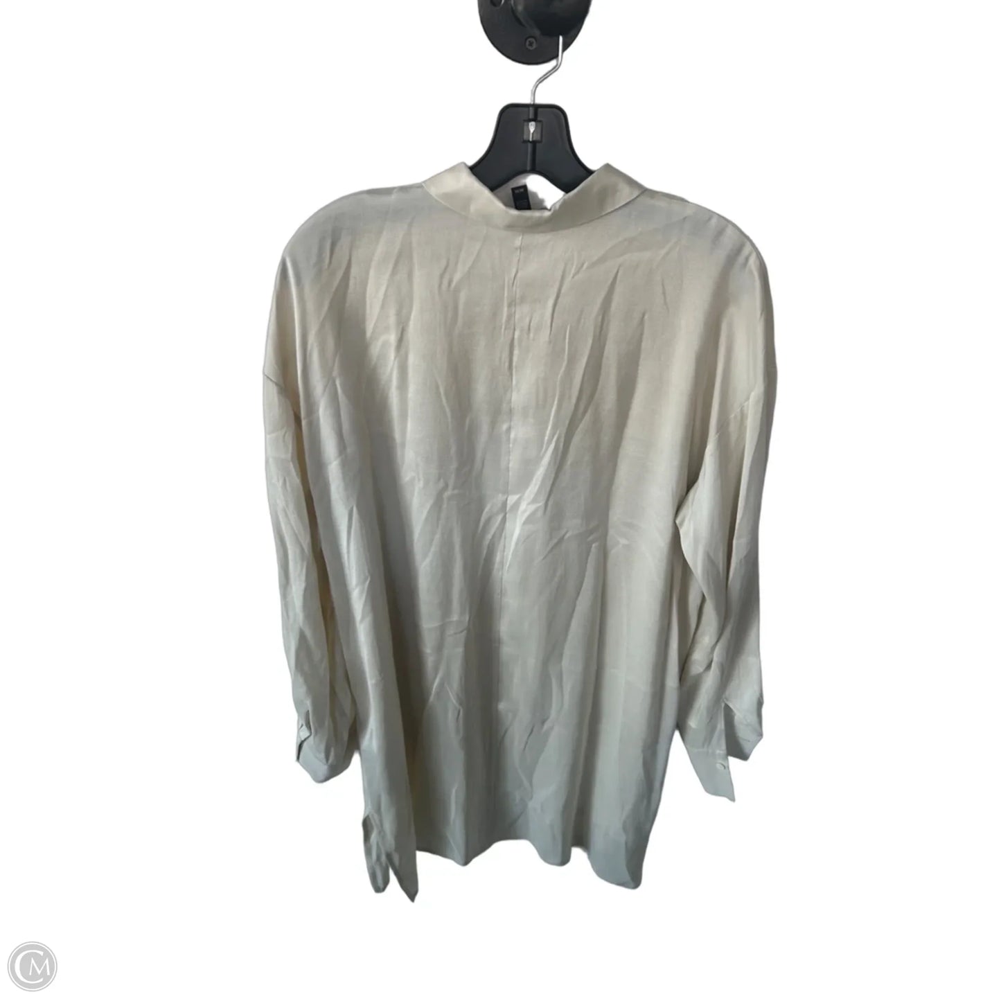 Tunic Long Sleeve By Eileen Fisher In Tan, Size: M