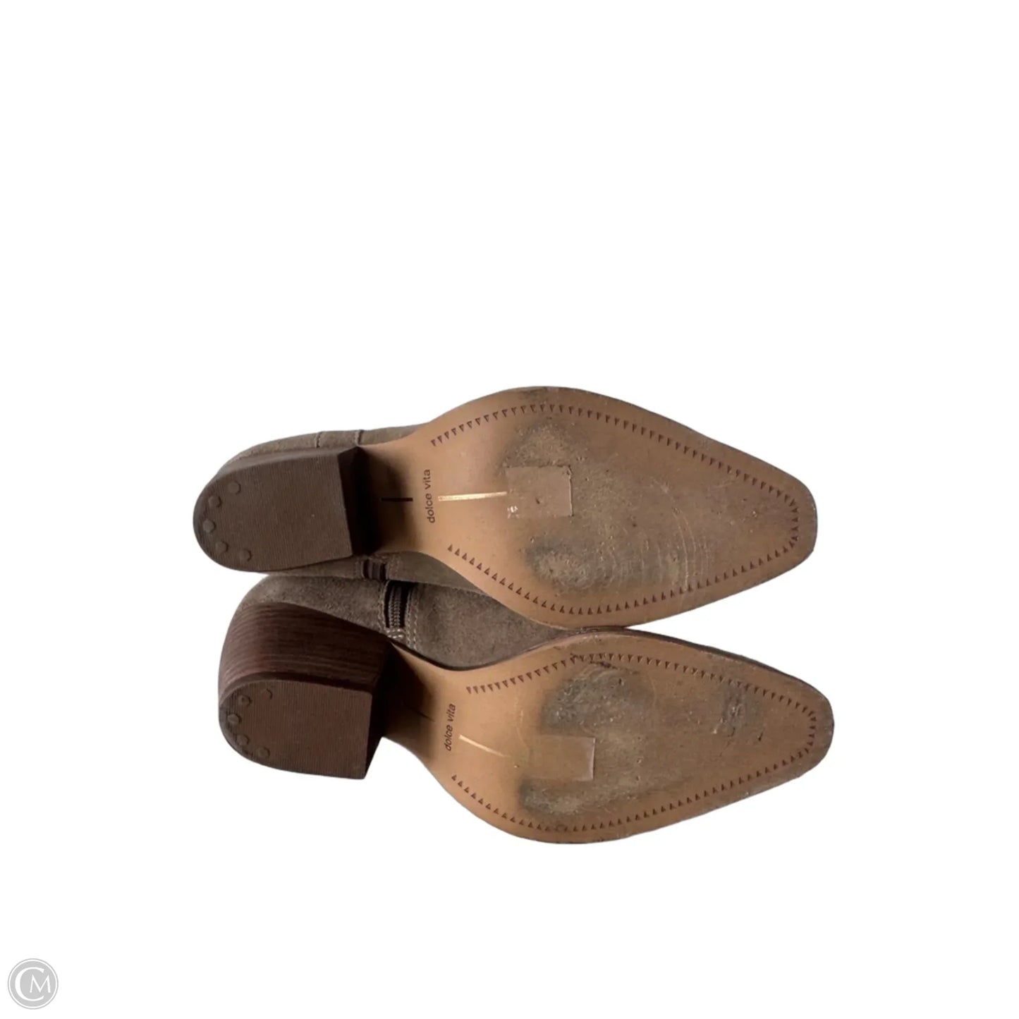 Boots Ankle Heels By Dolce Vita In Brown, Size: 8.5