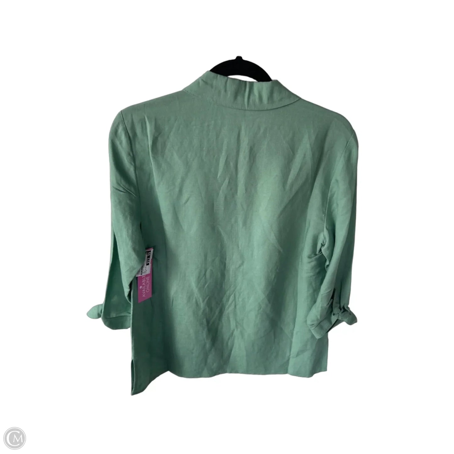 Top 3/4 Sleeve By Jm Collections In Green, Size: M