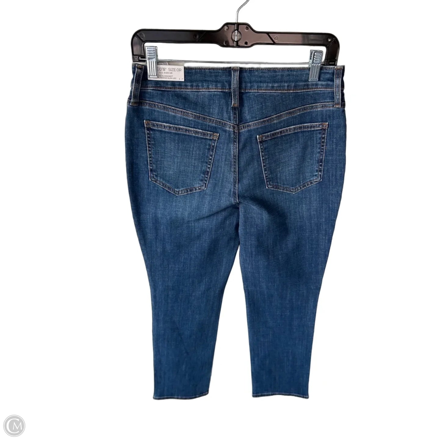 Jeans Boyfriend By Chicos In Blue Denim, Size: 4