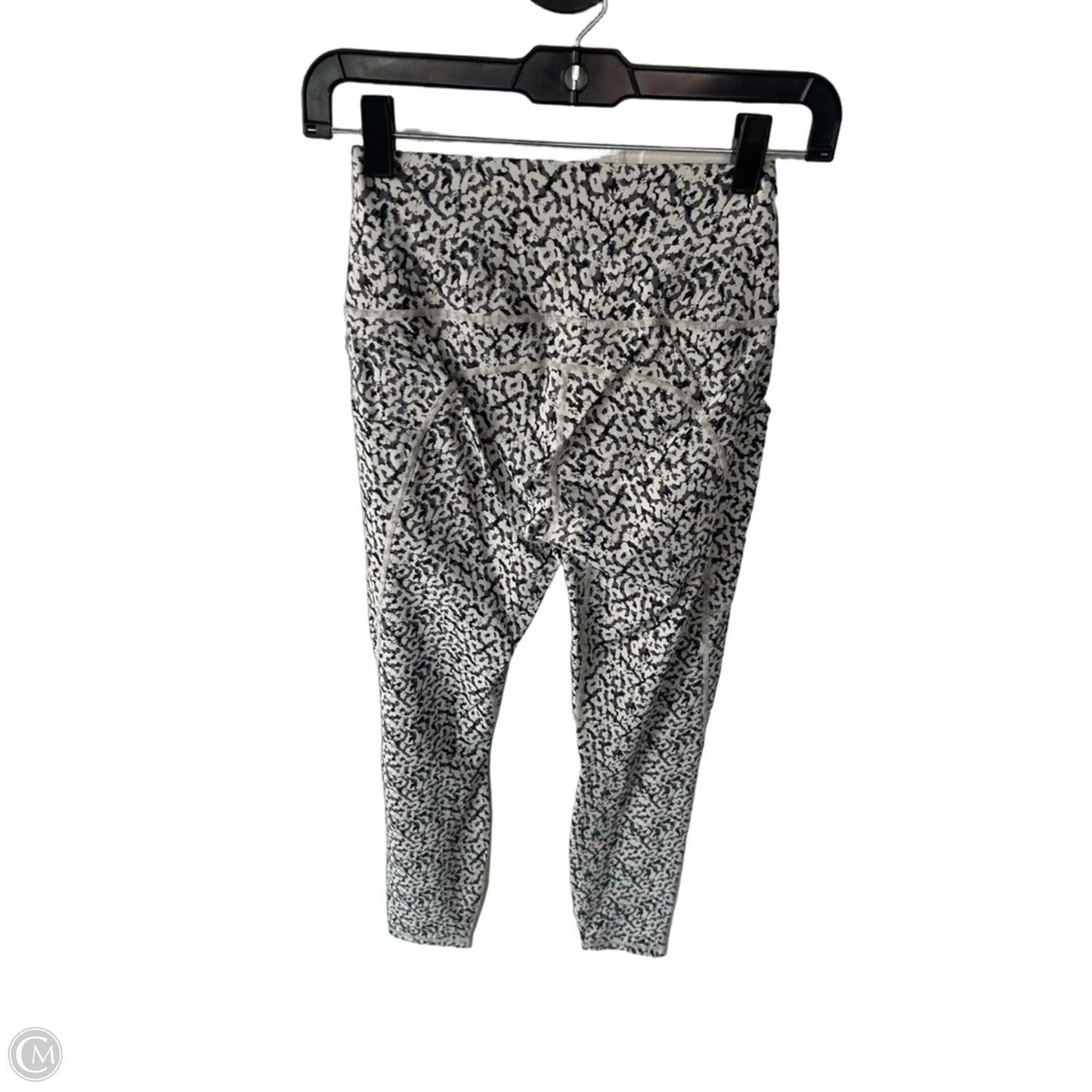 Athletic Leggings By Varley In Grey & White, Size: Xs