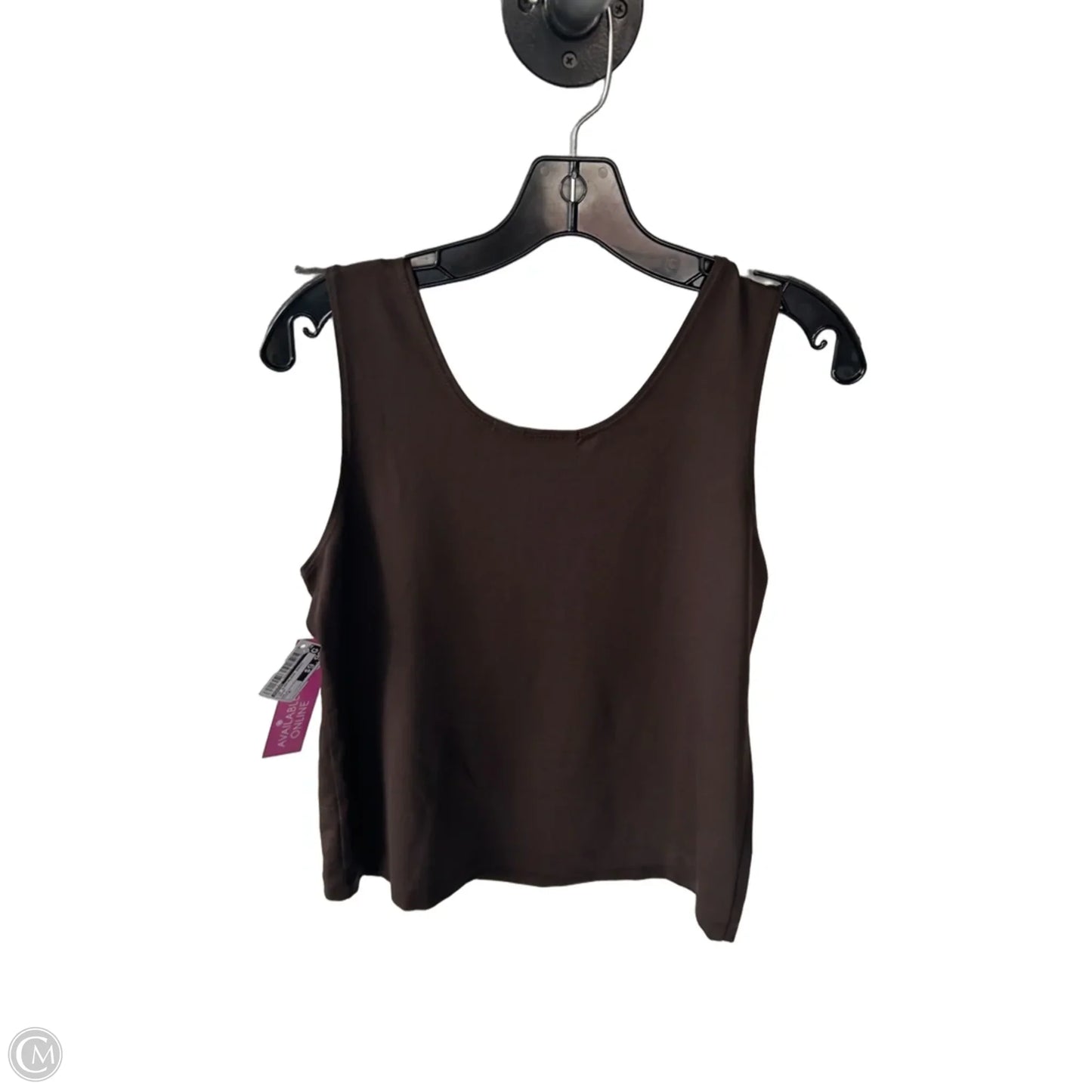 Top Sleeveless Basic By Chicos In Brown, Size: M